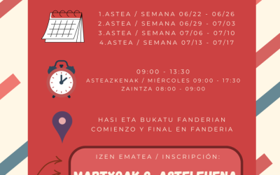 TOURING KE KIROLANITZEKO UDALEKUAK 2026